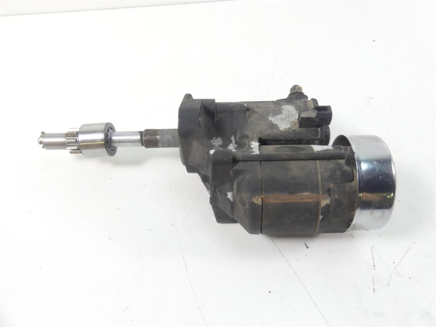 2002 Harley Softail FXSTDI Deuce Engine Starter Motor + Chrome Cover 31553-94B {{ shop.shopifyCountryName }} - Mototech271