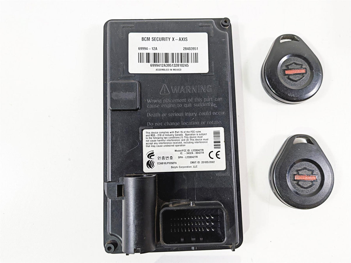 2014 Harley Touring FLHTK Electra Glide Bcm Control Modul & Fob X-Axis 6994-12A-Mototech271