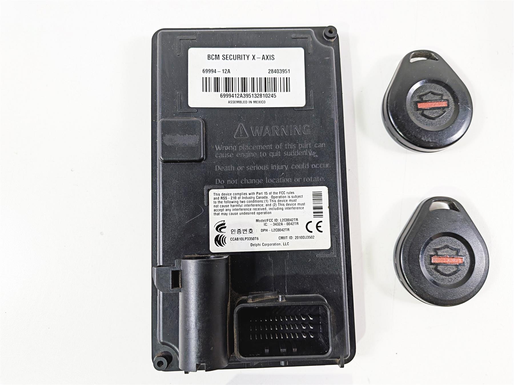 2014 Harley Touring FLHTK Electra Glide Bcm Control Modul & Fob X-Axis 6994-12A-Mototech271