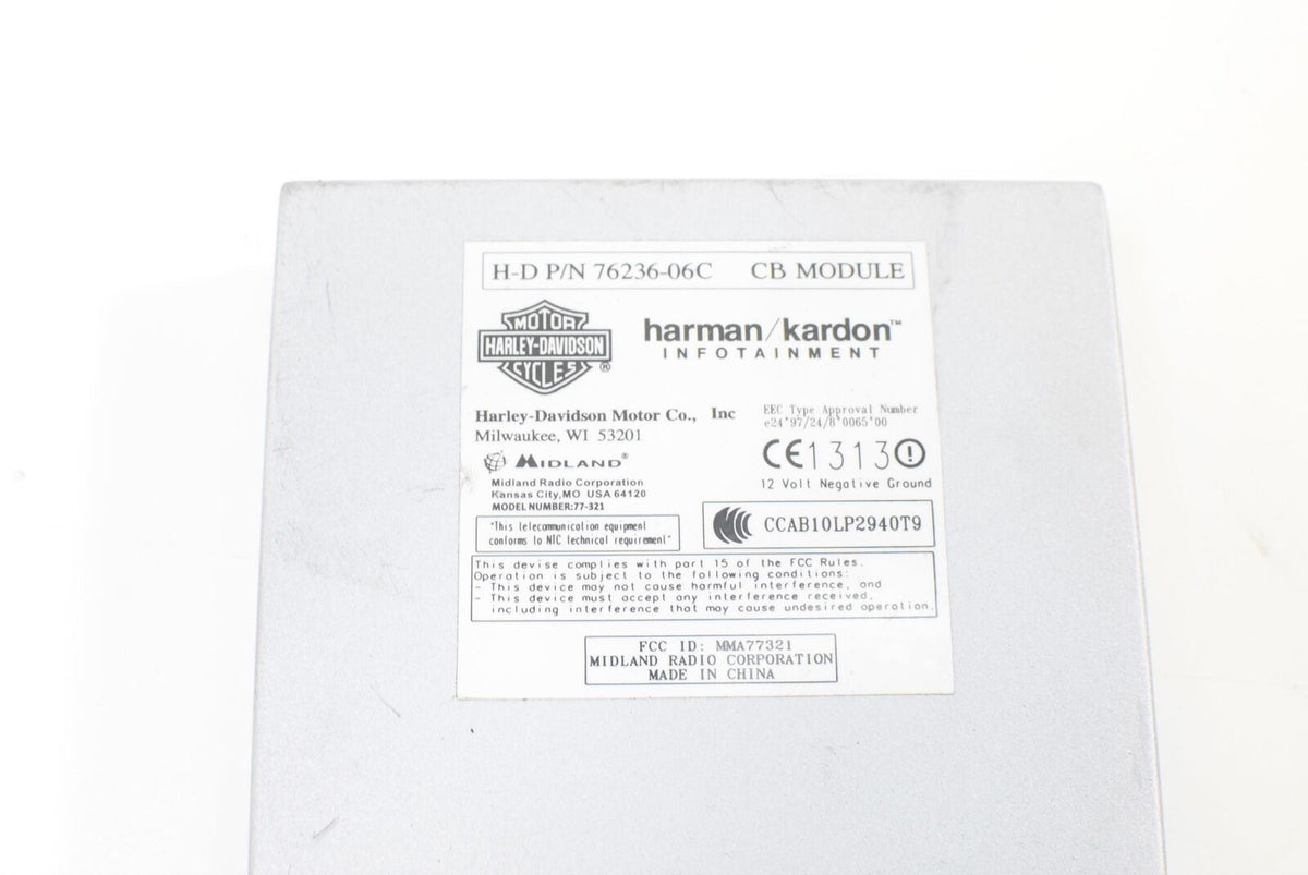 2013 Harley Touring FLTRU Road Glide Ultra Harman Kardon Cb Module 76236-06C {{ shop.shopifyCountryName }} - Mototech271