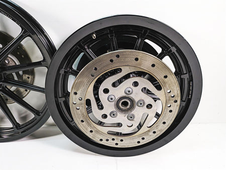 2005 Harley Dyna FXDL Low Rider Black Front Rear Wheel Set 16x3 19x2.15 43499-00 {{ shop.shopifyCountryName }} - Mototech271