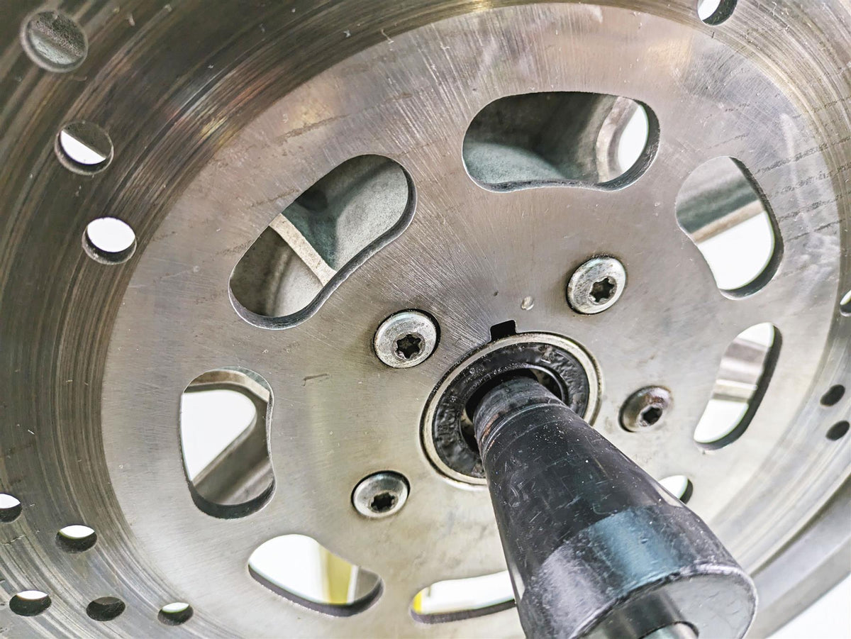 1990 Harley Sportster XLH883 XL883 Straight 19x2.15 9 Spoke Front Wheel 43338-83 {{ shop.shopifyCountryName }} - Mototech271