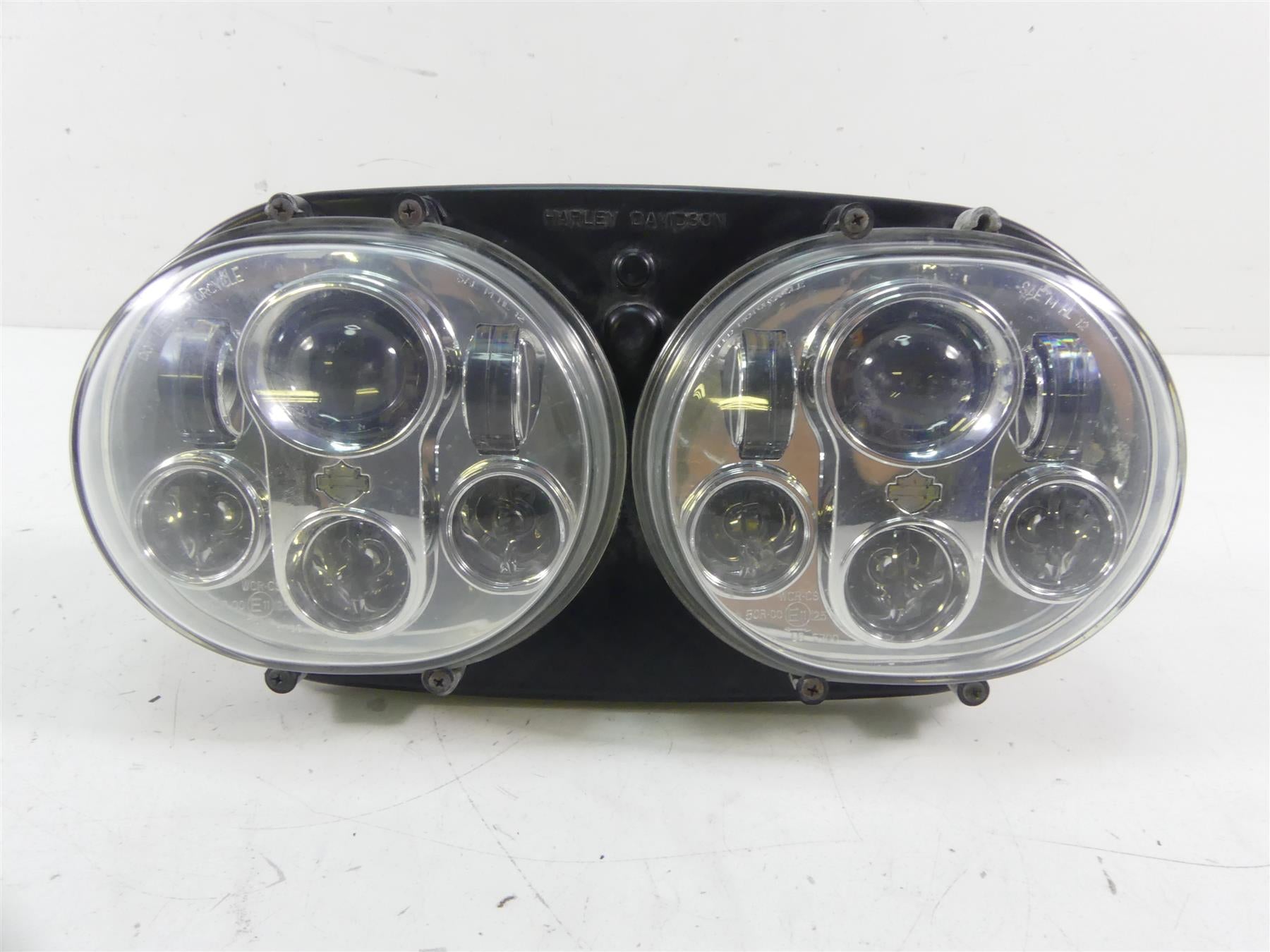 2011 Harley Touring FLTRX Road Glide Headlight Daymaker Head Light Set 67700151 {{ shop.shopifyCountryName }} - Mototech271