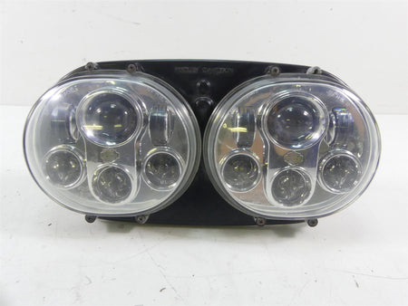 2011 Harley Touring FLTRX Road Glide Headlight Daymaker Head Light Set 67700151 {{ shop.shopifyCountryName }} - Mototech271