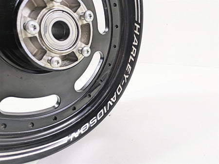 2014 Harley FXDF Dyna Fat Bob Front Wheel Rim 16x3 Black Straight 43300254 {{ shop.shopifyCountryName }} - Mototech271