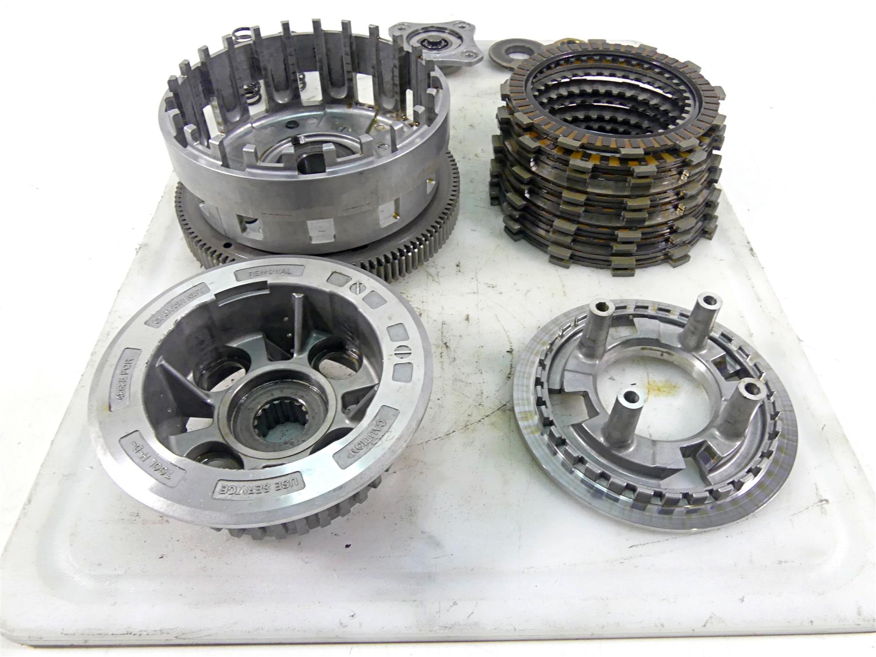 2013 Harley VRSCF Muscle Vrod Clutch Basket Friction Disc Set 37938-08KA {{ shop.shopifyCountryName }} - Mototech271