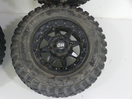STI HD5 Beadlock Wheel 14x7 + Gbc Kanati Mongrel 28x10-R14 Tire Set 14HB523 {{ shop.shopifyCountryName }} - Mototech271