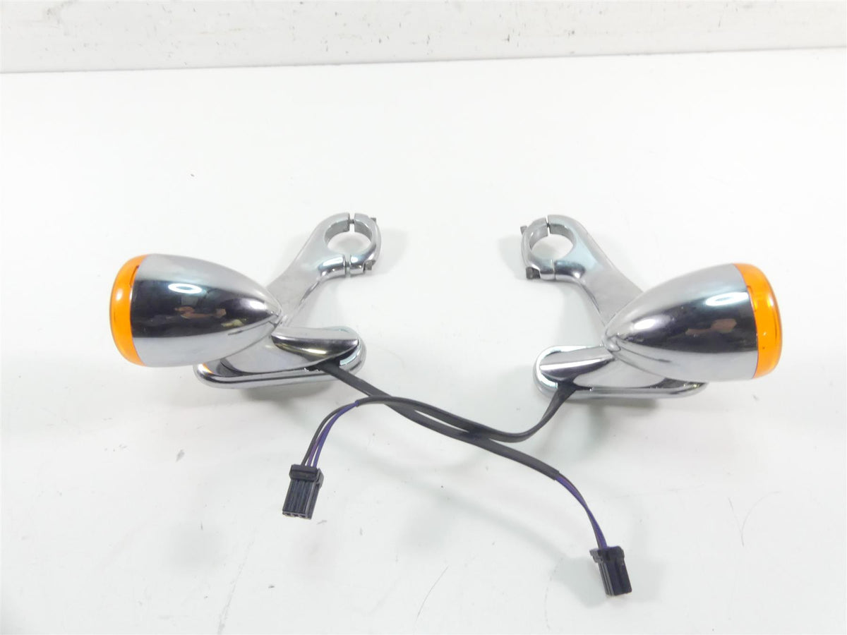 2013 Harley Touring FLTRX Road Glide Front Blinker Turn Signal Set 69272-05 {{ shop.shopifyCountryName }} - Mototech271