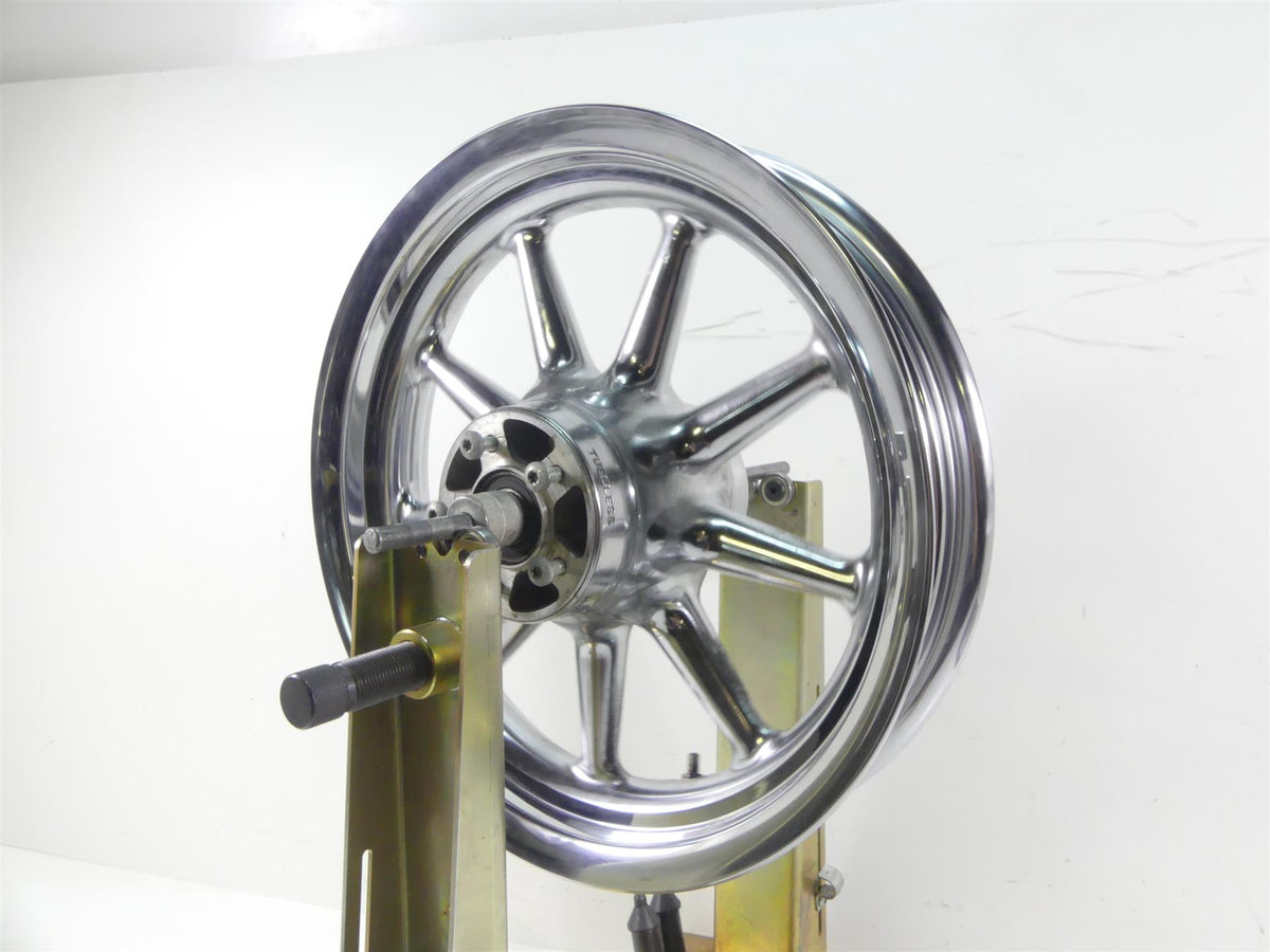 2007 Harley FLHTCU SE CVO Electra Glide Front 9 Spoke Chrome Wheel 16x3 43539-08 {{ shop.shopifyCountryName }} - Mototech271