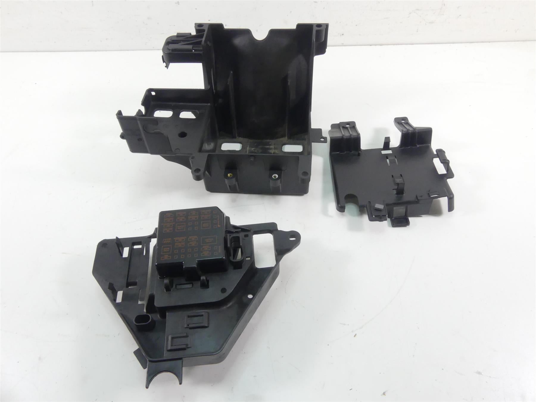 2013 Harley Touring FLTRX Road Glide Battery Tray Electrical Holder Set 66281-09 | Mototech271