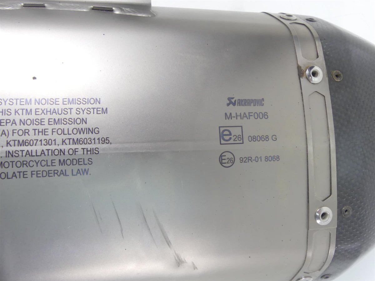 2019 KTM 1290R Super Adventure Akrapovic Exhaust Pipe Slip On Muffler M-HAF006 {{ shop.shopifyCountryName }} - Mototech271