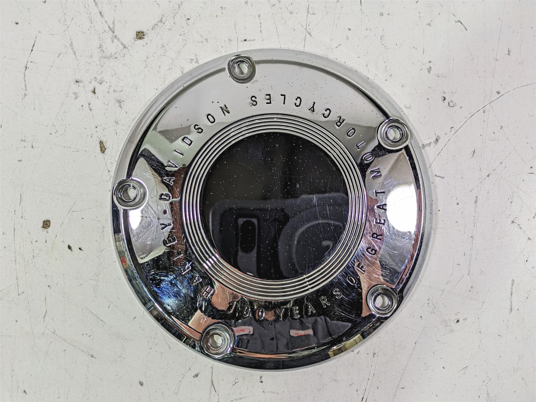 2003 Harley Touring FLHTCUI 100TH E-Glide Primary Drive Derby Cover 60720-03 {{ shop.shopifyCountryName }} - Mototech271