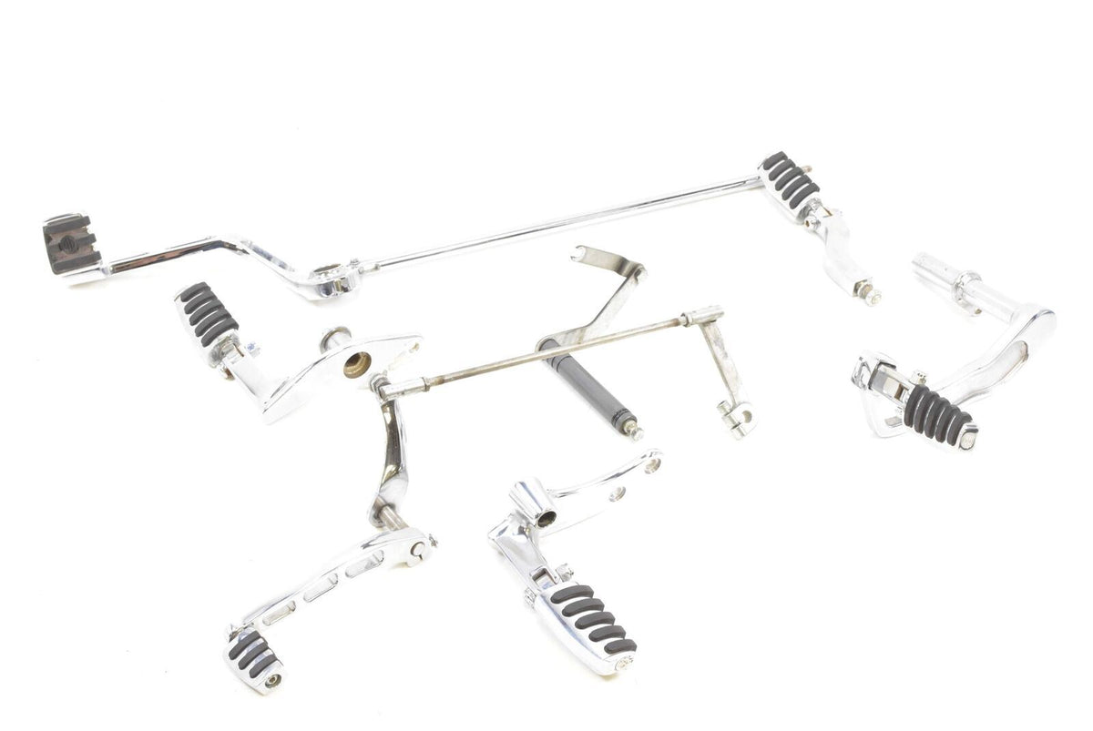 2000 Harley Dyna FXD Super Glide Chrome Forward Foot Peg Shifter Brake Pedal Set {{ shop.shopifyCountryName }} - Mototech271