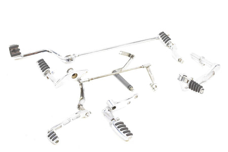 2000 Harley Dyna FXD Super Glide Chrome Forward Foot Peg Shifter Brake Pedal Set {{ shop.shopifyCountryName }} - Mototech271