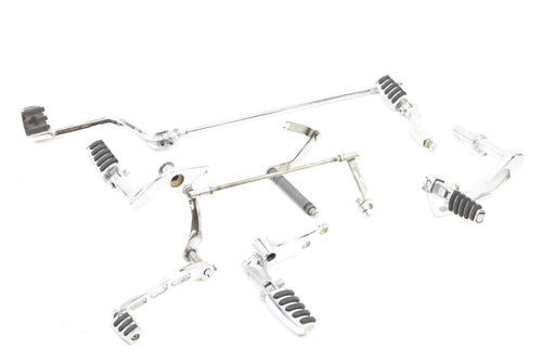 2000 Harley Dyna FXD Super Glide Chrome Forward Foot Peg Shifter Brake Pedal Set | Mototech271