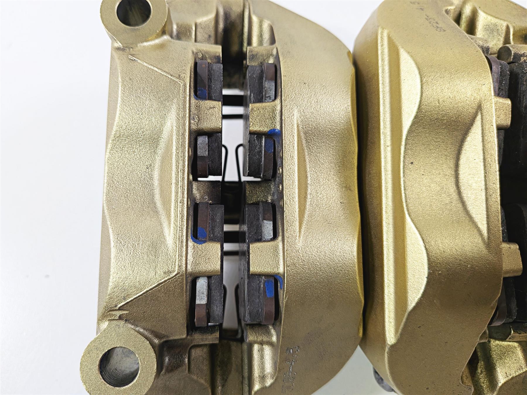 2007 Mv Agusta F4 1000R 312 Brembo 100mm Gold Front Brake Caliper Set 8000A6415-Mototech271