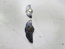 Load image into Gallery viewer, 2003 Harley Softail FXSTDI Deuce 100th Fuel Tank Emblem Set 62236-03 62237-03 | Mototech271
