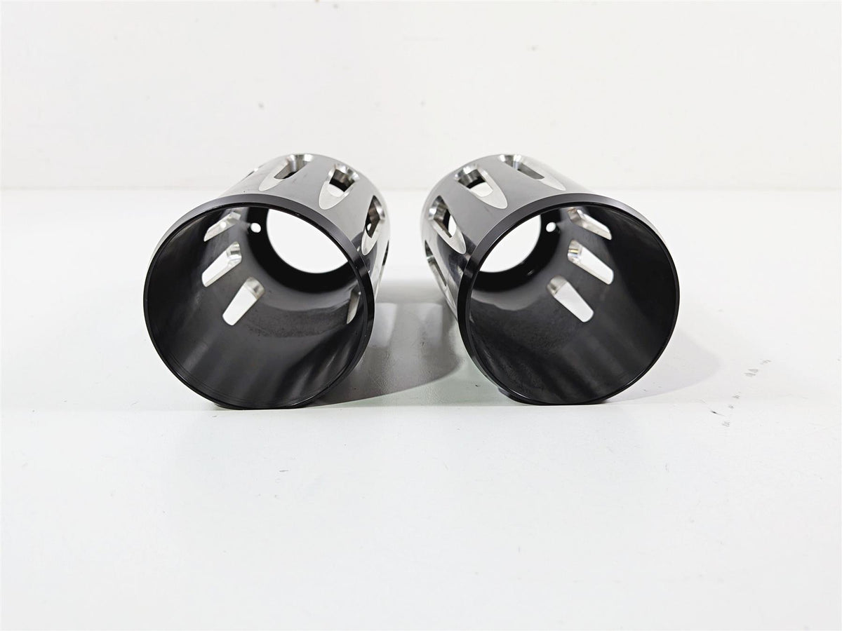 1993 Harley Touring FLHTCU Electra Glide Deep Cut Aluminum Fork Covers Aftermarket {{ shop.shopifyCountryName }} - Mototech271