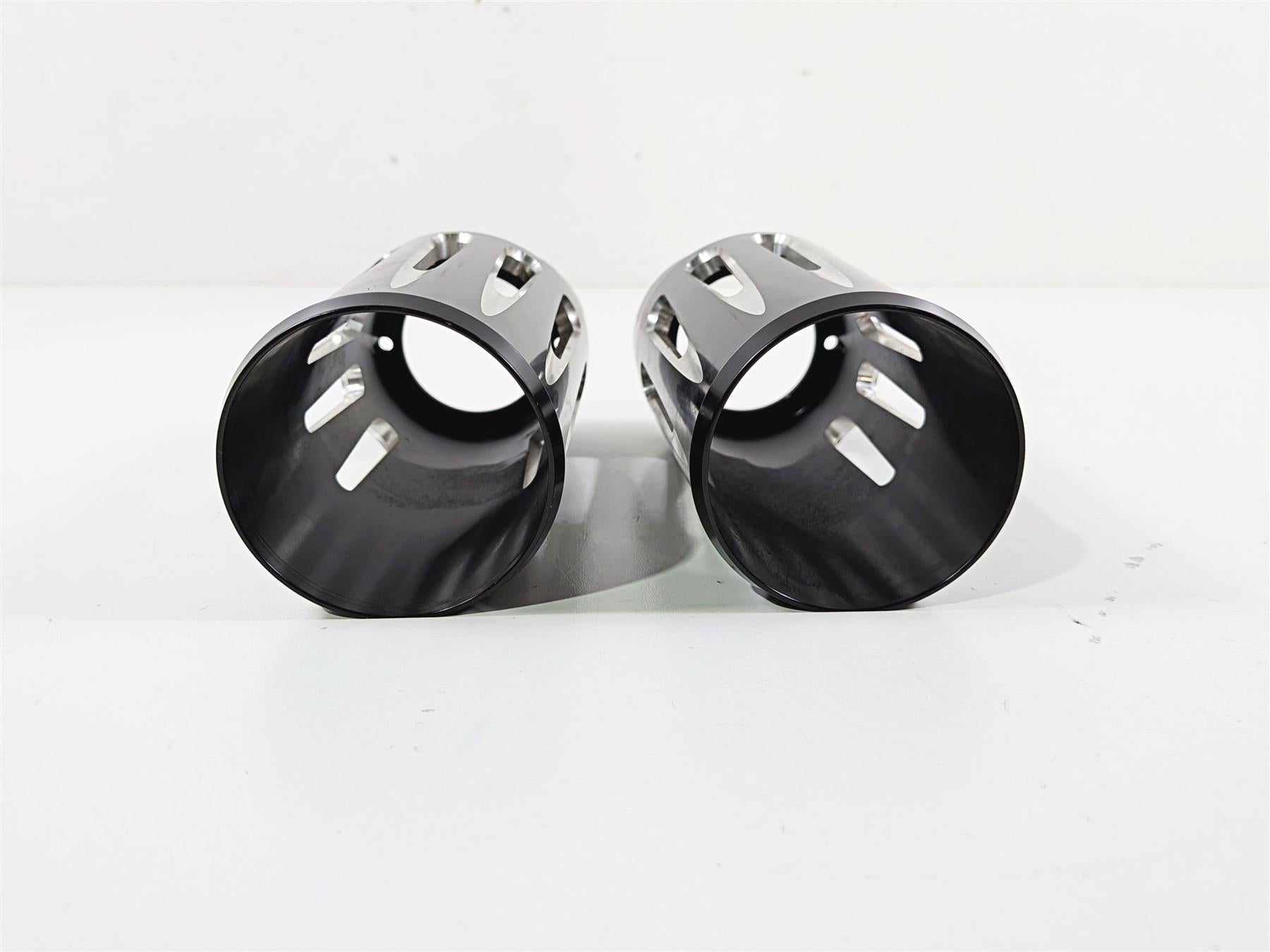 1993 Harley Touring FLHTCU Electra Glide Deep Cut Aluminum Fork Covers Aftermarket {{ shop.shopifyCountryName }} - Mototech271