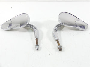2008 Harley FXCWC Softail Rocker C Split Chrome Rear View Mirrors 91845-03B