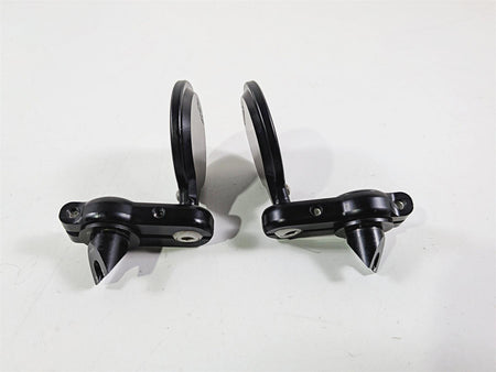 2016 Mv Agusta F3 800 RR Black CRG Bar End Round Rear View Mirror Set-Mototech271