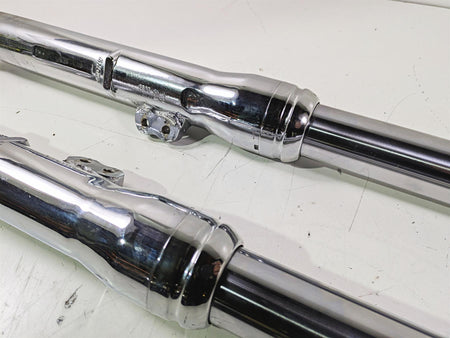 2007 Harley FXDWG Dyna Wide Glide Straight Chrome Front Fork Leg Set 47288-06A {{ shop.shopifyCountryName }} - Mototech271