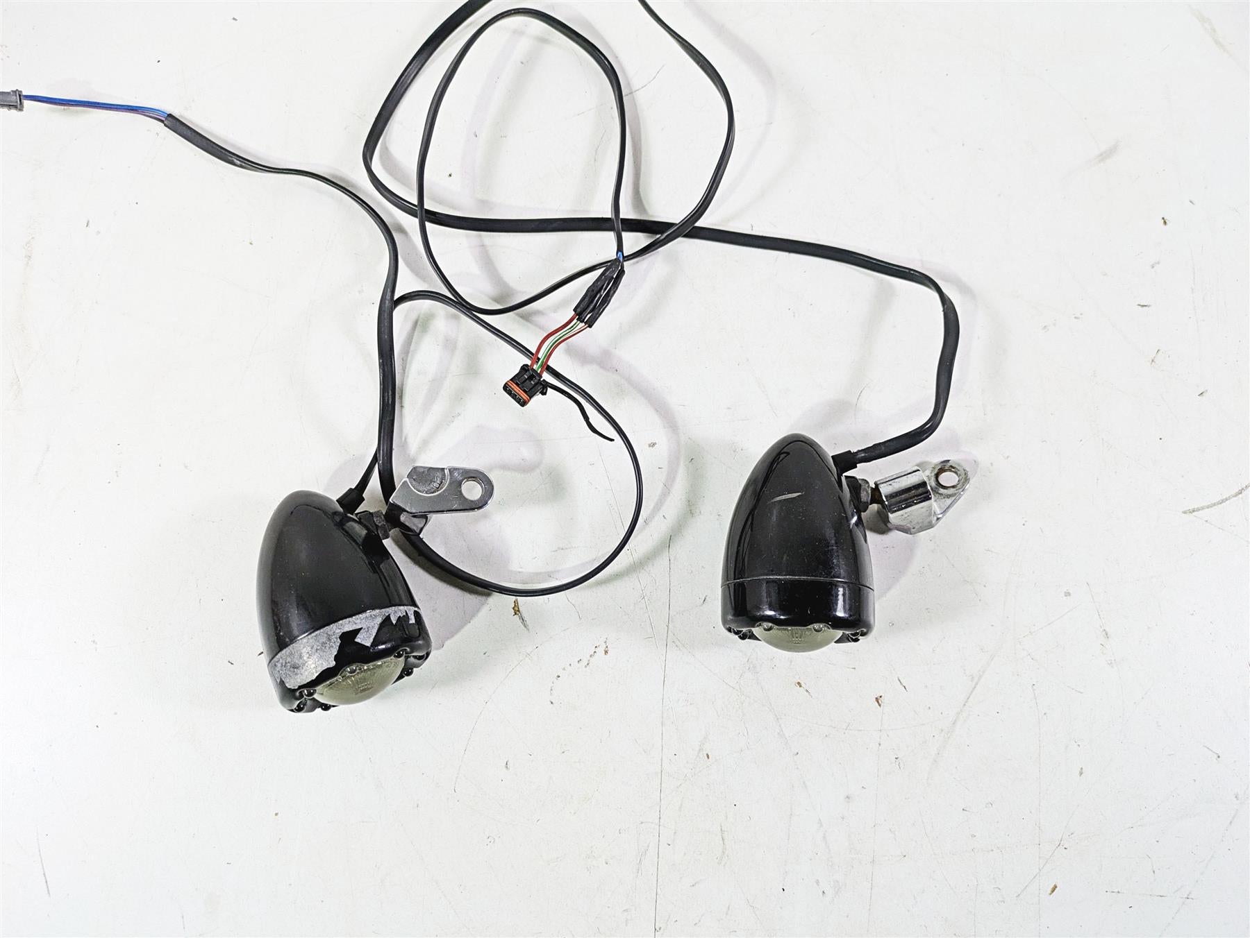 2018 Harley Softail FXFBS Fat Bob Front Led Turn Signal Set - Read PB-BR-AW-57 {{ shop.shopifyCountryName }} - Mototech271