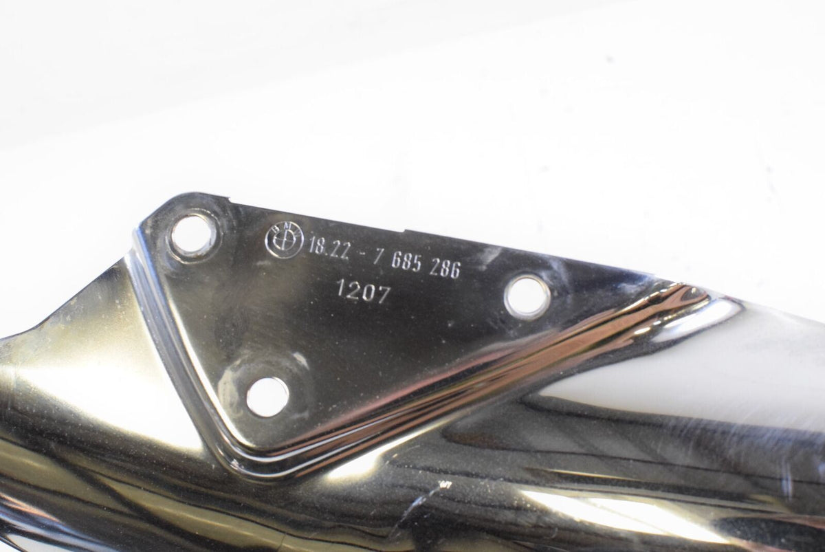 09 BMW K1200LT K1200 LT 89V3 Exhaust Heat Shield Heatshield CHROME 7685286 {{ shop.shopifyCountryName }} - Mototech271