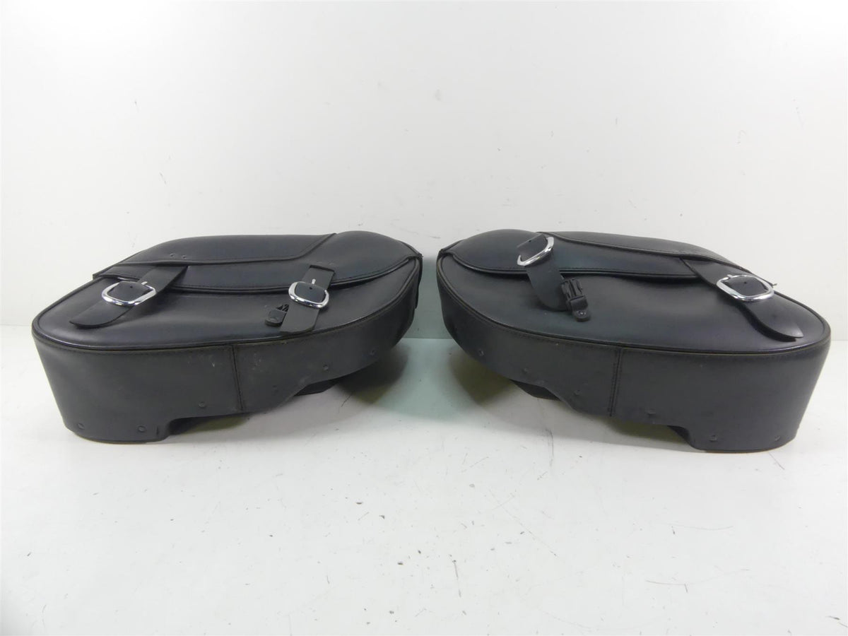 2014 Harley FXDL Dyna Low Rider Oem Leather Saddle Bag & Blinker Set 90369-06 {{ shop.shopifyCountryName }} - Mototech271