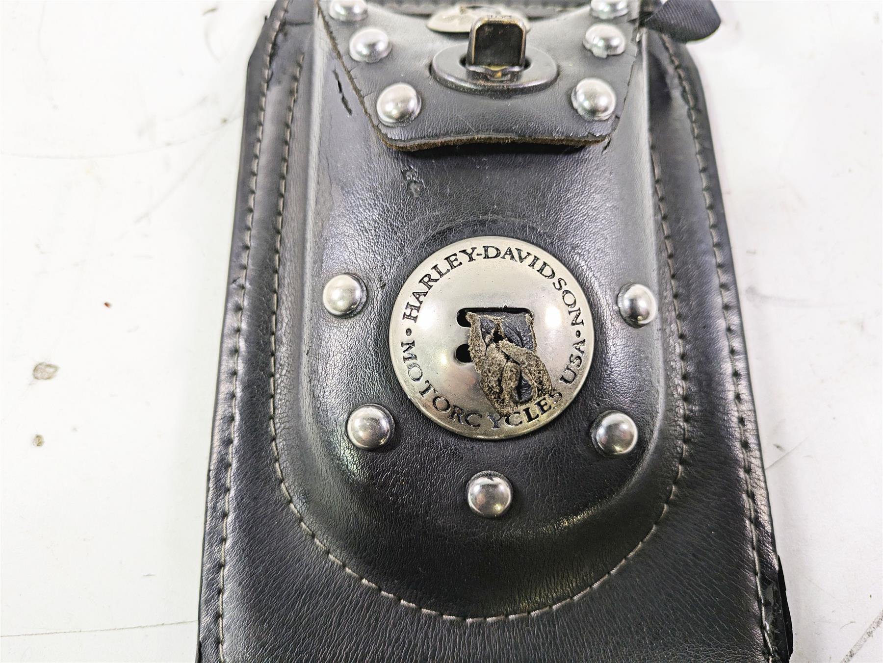 Harley-Davidson 希少　革　メーター　ケース　タンクパネル 1992 Harley FLSTC Softail Heritage Leather Fuel Tank Panel Dash