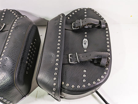 2008 Harley FLSTC Softail Heritage Saddlebag Saddle Bag Set 90477-06 90476-06 {{ shop.shopifyCountryName }} - Mototech271