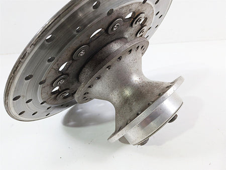 2007 Harley Dyna FXDB Street Bob Front Wheel Hub Spoke 19" + Rotor 43877-06 {{ shop.shopifyCountryName }} - Mototech271