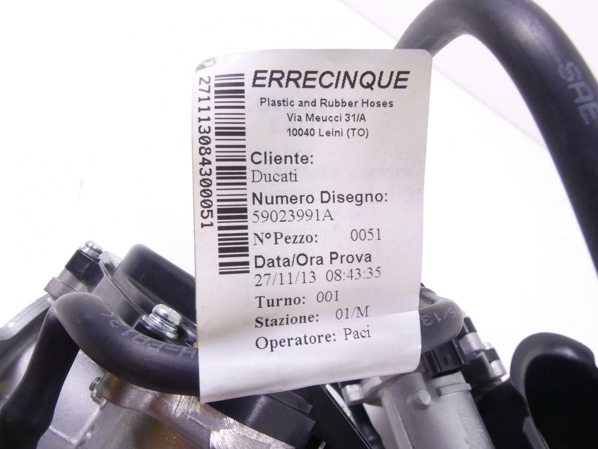 2014 Ducati 899 Panigale Throttle Body Set With Air Box Cover 28240921A {{ shop.shopifyCountryName }} - Mototech271