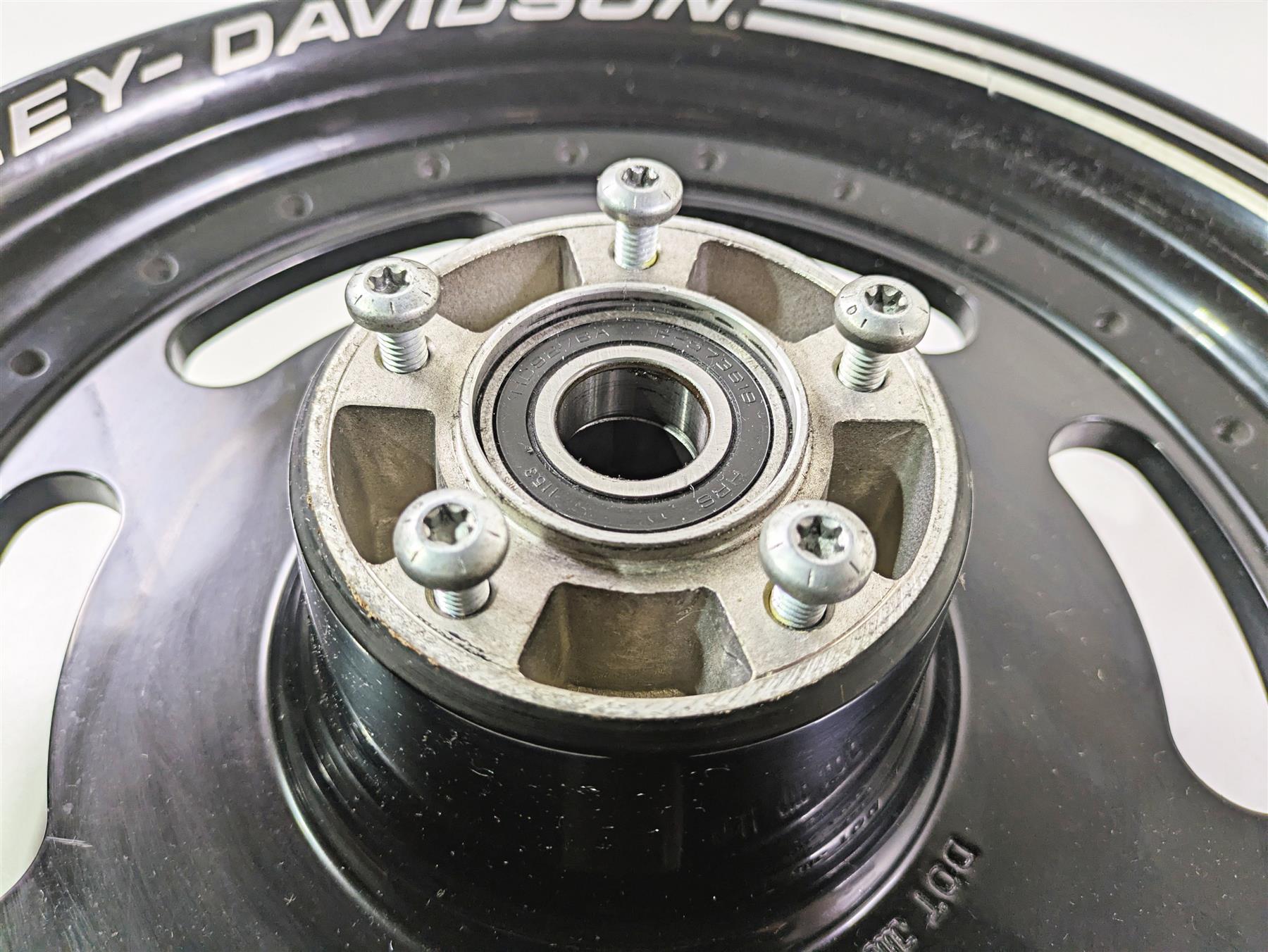 2016 Harley FXDF Dyna Fat Bob Front Wheel Rim 16x3 Black - Read 43300254 {{ shop.shopifyCountryName }} - Mototech271