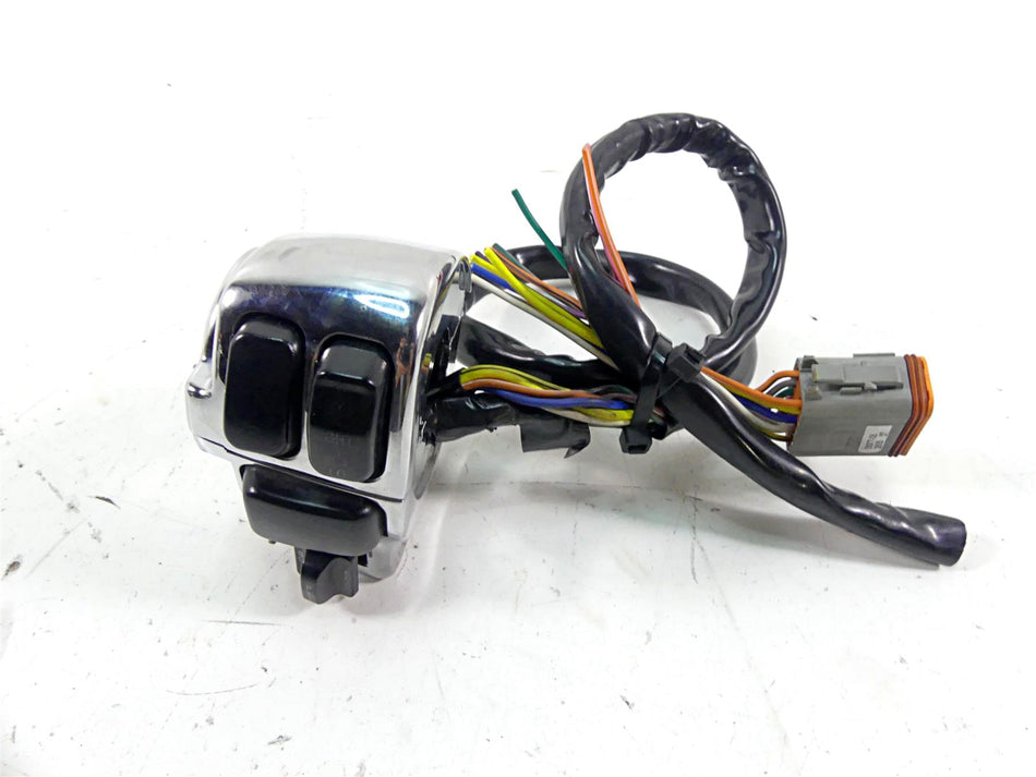 2006 Harley Touring FLHTCU SE E-Glide Left Hand Chrome Control Switch 71597-96B {{ shop.shopifyCountryName }} - Mototech271