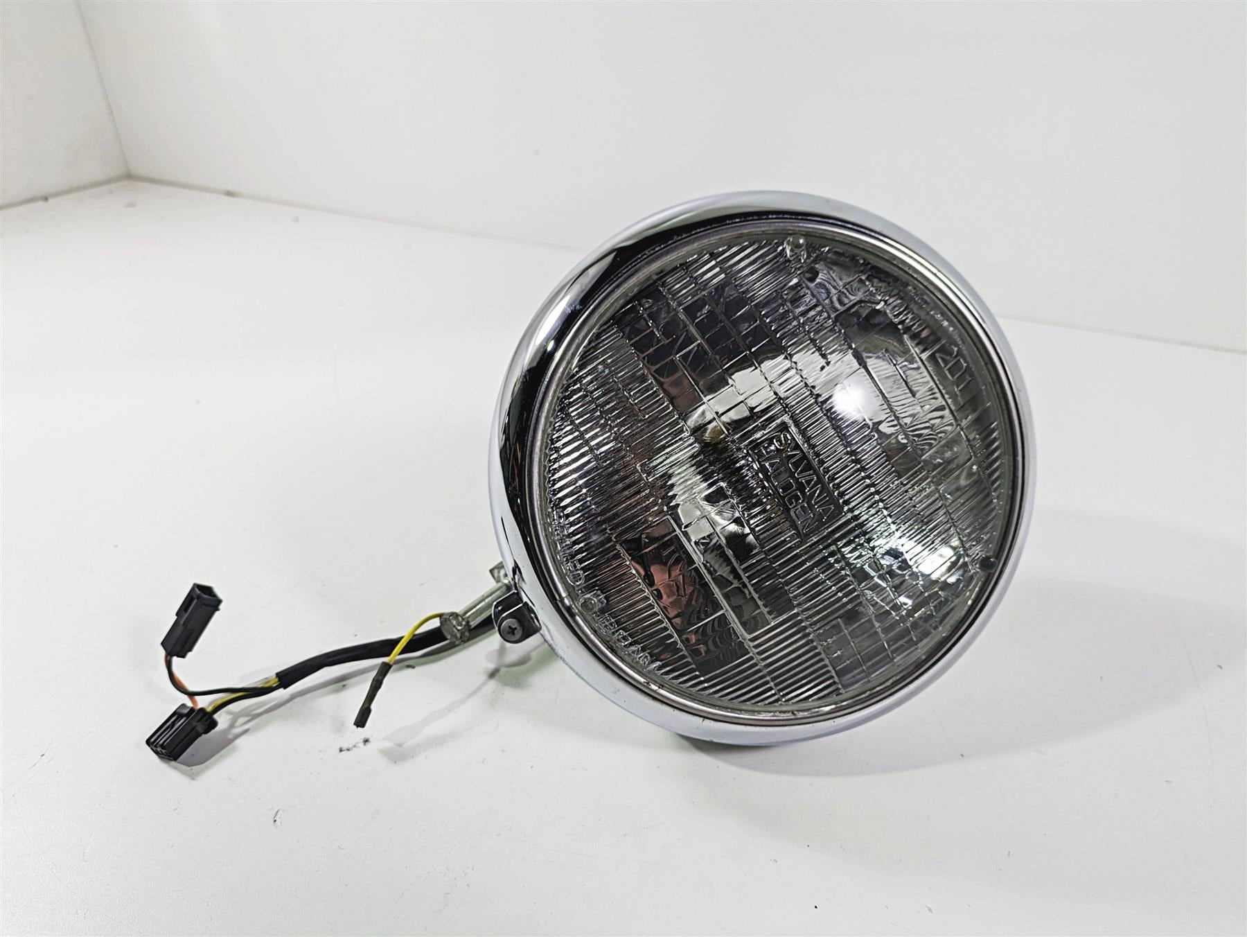 2003 Harley FLSTC Softail Heritage 100th 7" Chrome Headlight Lamp 67903-00 {{ shop.shopifyCountryName }} - Mototech271