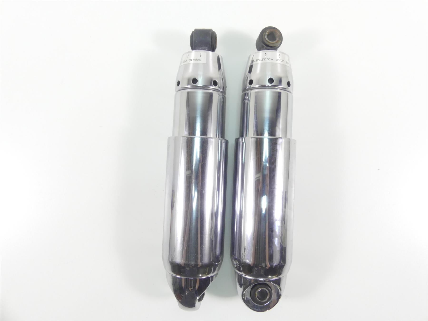 2009 Harley Dyna FXDF SE CVO Fat Bob Rear 12" Chrome Shock Damper Set 54608-04 {{ shop.shopifyCountryName }} - Mototech271