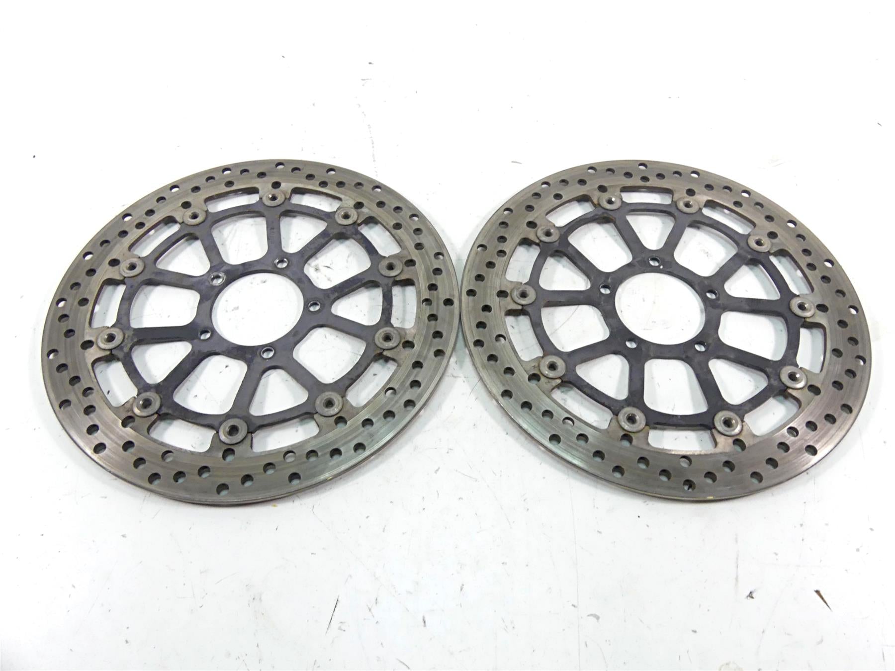 2013 Ducati Diavel Red Front Brembo Brake Disc Rotor Set 49241011A {{ shop.shopifyCountryName }} - Mototech271