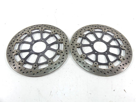 2013 Ducati Diavel Red Front Brembo Brake Disc Rotor Set 49241011A {{ shop.shopifyCountryName }} - Mototech271