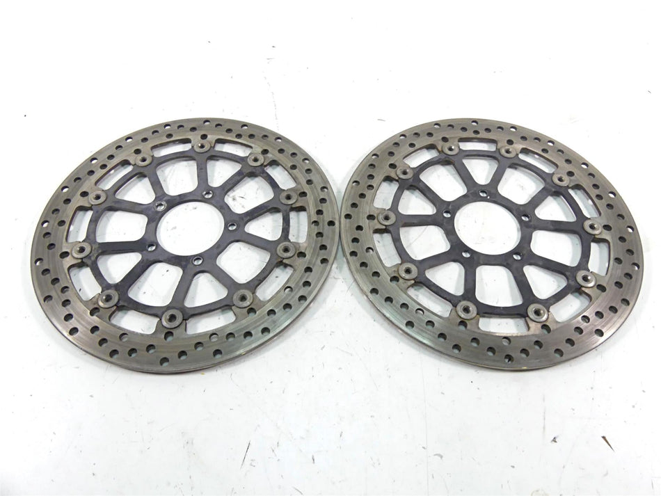 2013 Ducati Diavel Red Front Brembo Brake Disc Rotor Set 49241011A {{ shop.shopifyCountryName }} - Mototech271