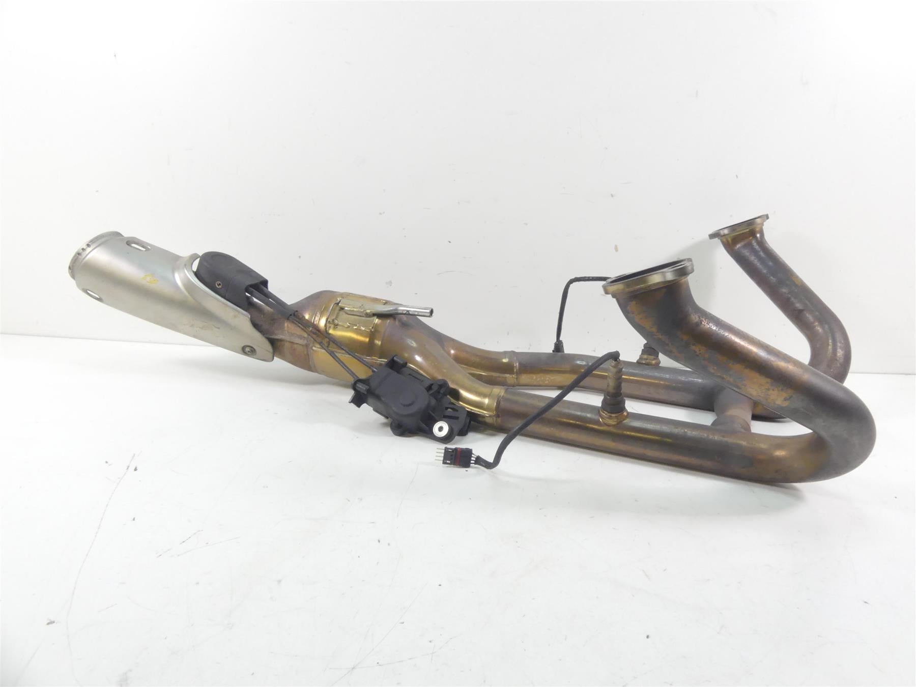 2017 BMW R1200GS GSW K50 Polished Exhaust Header Pipe & Servo Motor 18518555261 | Mototech271