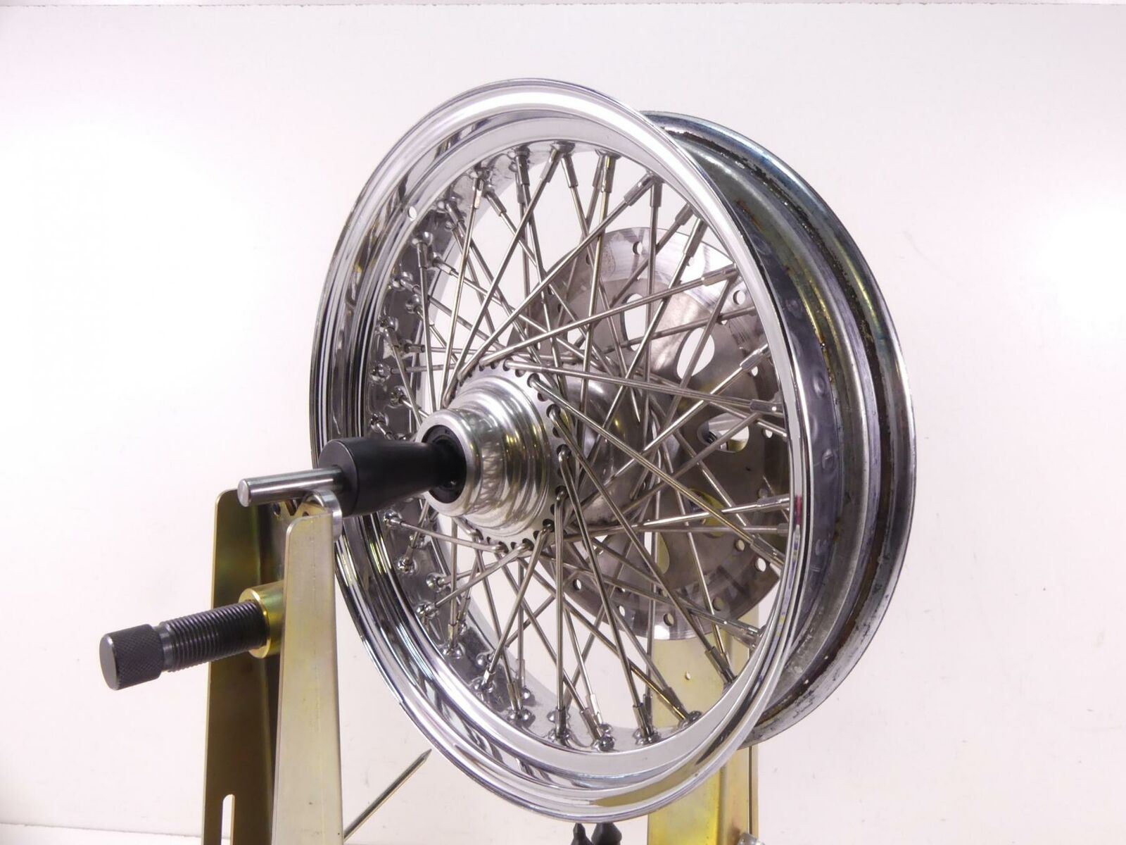 2003 Indian Spirit Springfield Front Spoke Wheel Rim 16x3.5 & Brake Disc 21-950 {{ shop.shopifyCountryName }} - Mototech271