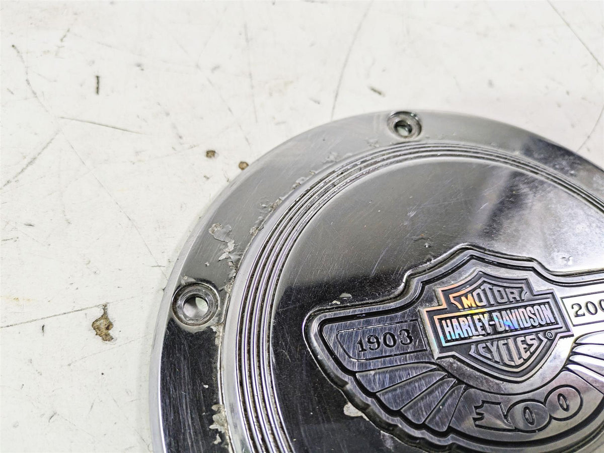 2003 Harley Touring FLHTCUI E-Glide 100th Chrome Derby Cover 25001-03 {{ shop.shopifyCountryName }} - Mototech271