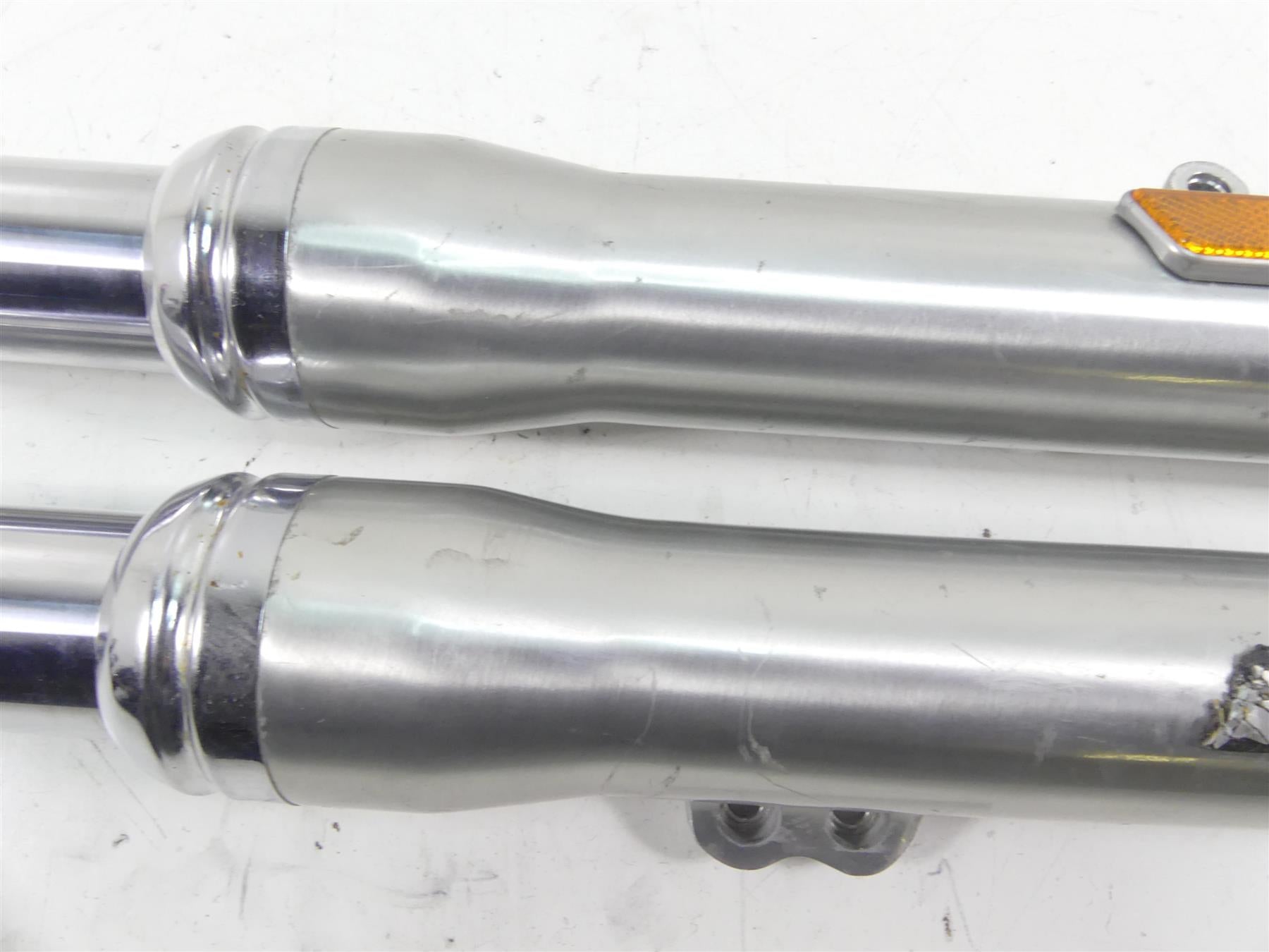 2010 Harley FXDWG Dyna Wide Glide Straight 49mm Front Fork Leg Set 48802-10A {{ shop.shopifyCountryName }} - Mototech271