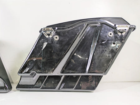 1998 Harley Touring FLHRCI Road King Stretched Saddle Bag Chrome Latches Set {{ shop.shopifyCountryName }} - Mototech271