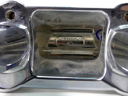 2010 Harley FXDF Dyna Fat Bob Chrome Handlebar Riser Holder Clamps 55858-08 {{ shop.shopifyCountryName }} - Mototech271