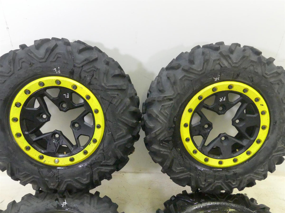 2017 Can Am Maverick X3 XDS Turbo R Oem Wheel Maxxis Tire Set -Read 705401965 {{ shop.shopifyCountryName }} - Mototech271