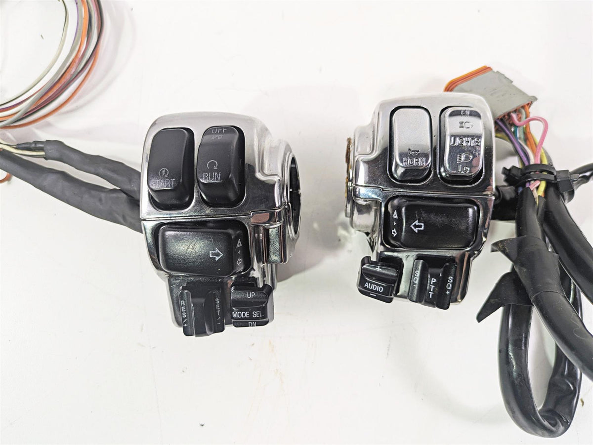2001 Harley Touring FLHX Street Glide Chrome Control Switch Set 71685-06A {{ shop.shopifyCountryName }} - Mototech271