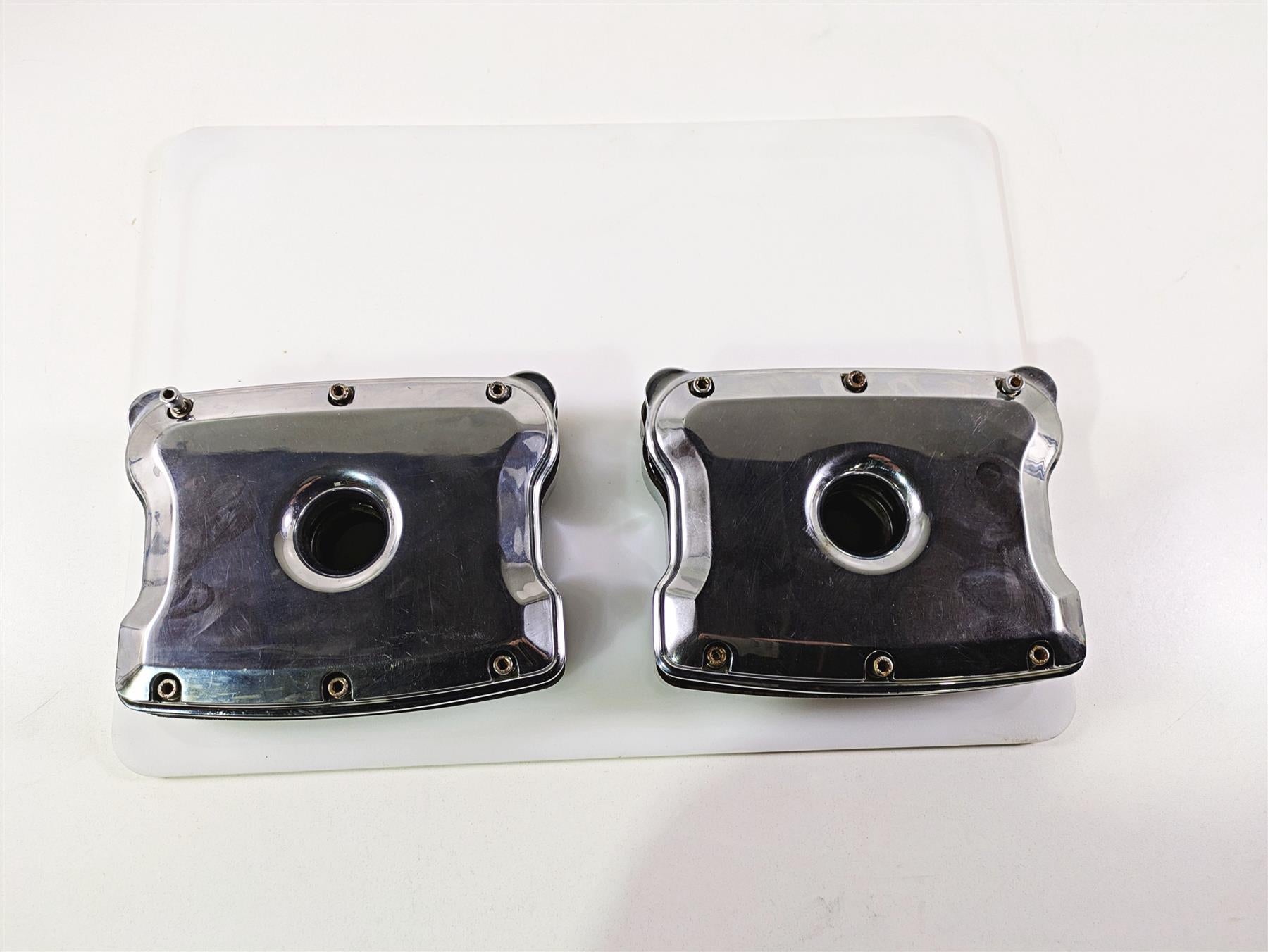 2004 Big Dog Chopper S&S Chrome Rocker Box Cylinderhead Cover Set 90-4093-S {{ shop.shopifyCountryName }} - Mototech271