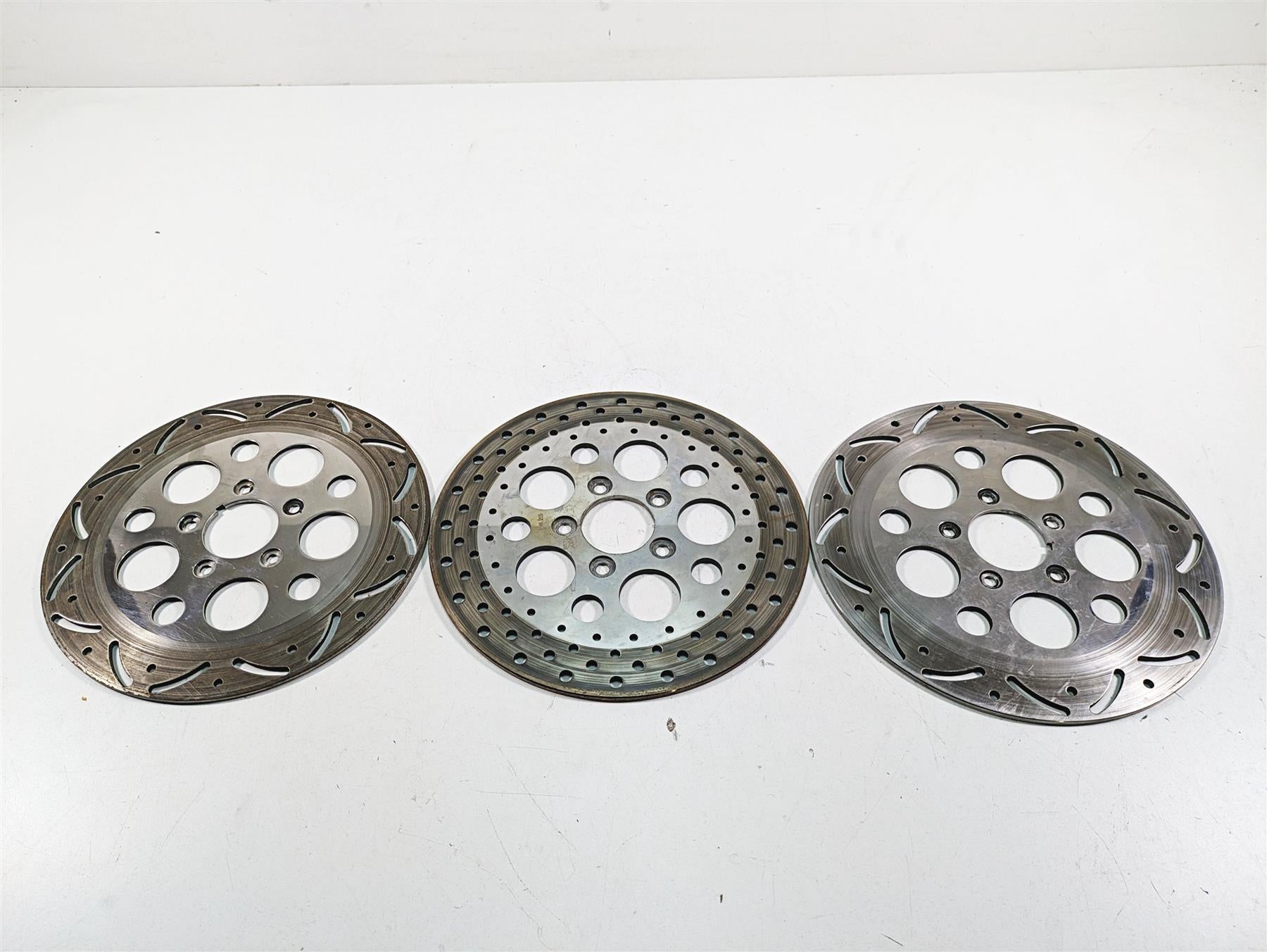00-07 Harley Davidson Touring Electra Glide Aftermarket Chrome Front Rear Brake Rotor Disc Set {{ shop.shopifyCountryName }} - Mototech271